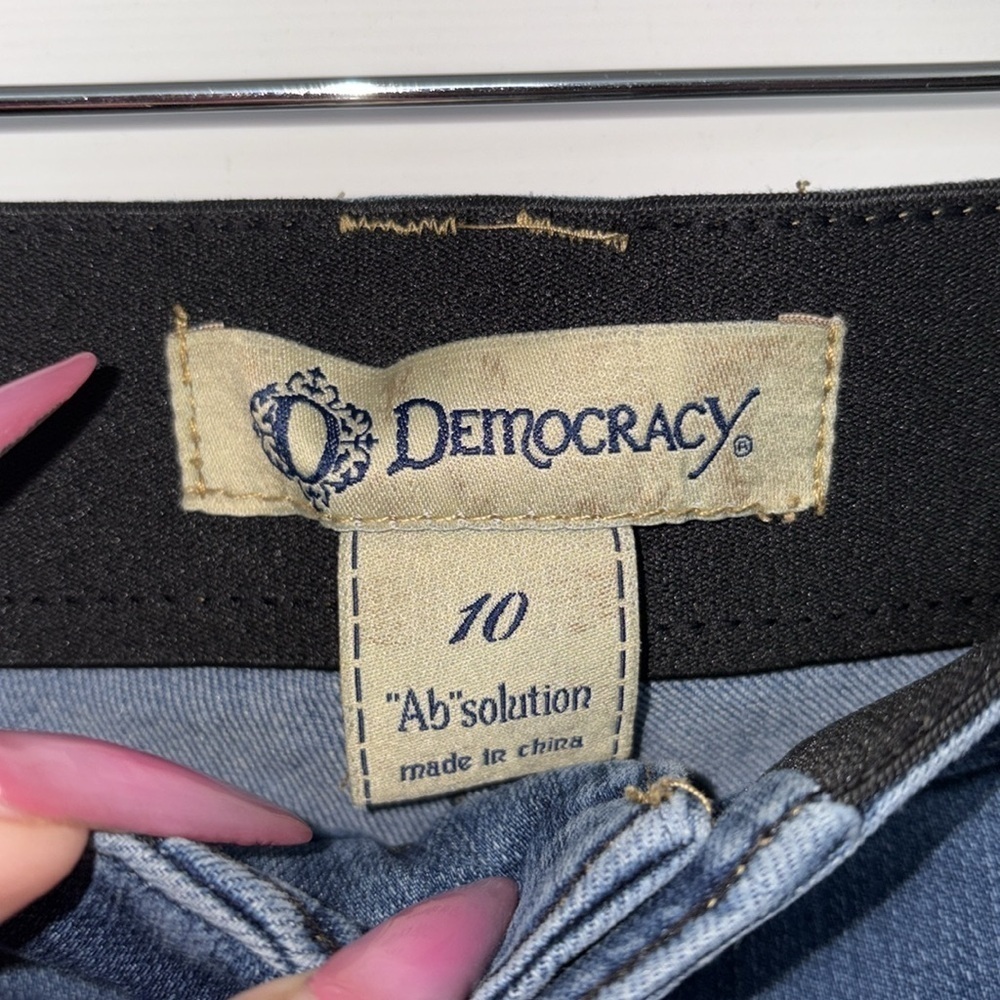Democracy Ab Solution Blue Jeans Size 10 - Picture 3 of 4